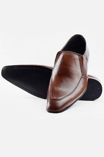 Footprint - 	Brown Formal Leather Slip On