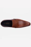 Footprint - 	Brown Formal Leather Slip On