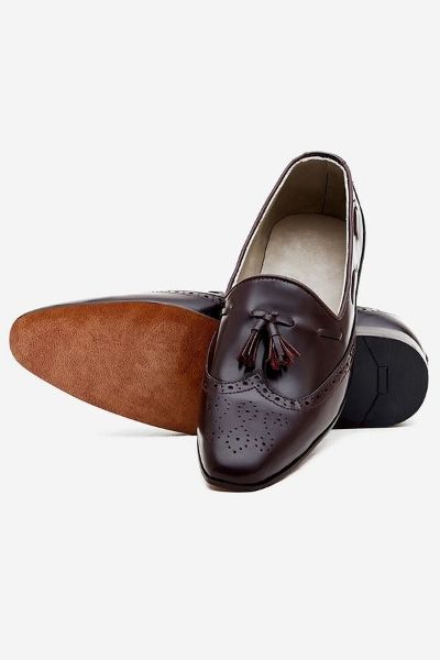 Footprint - Brown Eid Collection Leather Pumps Brogue