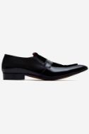 Footprint - Black Casual Velvet Leather Loafers