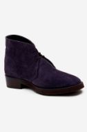 Footprint - Purple Causal Suede Leather Lace Up