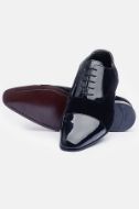 Footprint - Black Fashion Leather Velvet Oxford