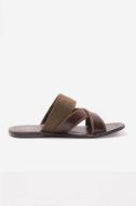 Brown leather Chappal