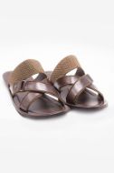 Brown leather Chappal