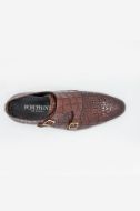 Footprint - Brown Latest Reptile Texture Double Monk