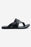 Footprint - Black Eid Collection Leather Slippers